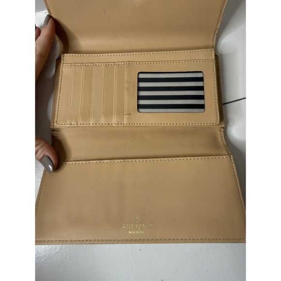 Kate Spade New York Women's Pink and Tan Leather Wallet [jb] - Picture 7 of 11